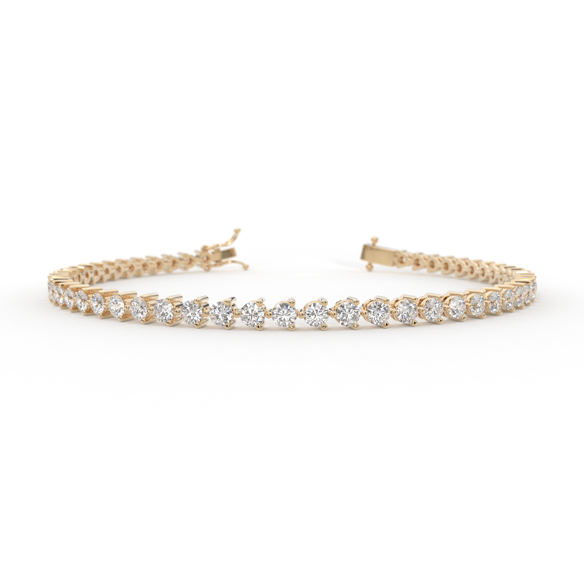 TENNIS 3 PRONG  CLASSIC  2.70mm ROUND BRACELET